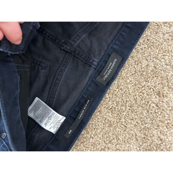 Banana Republic Mid-Rise Dark Wash Blue Skinny Jeans, Size 30P Petite, MSRP $110 - Picture 4 of 7
